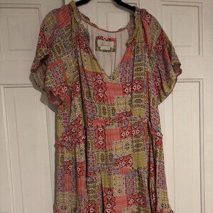 Anthropologie Robin Tiered Mini Dress